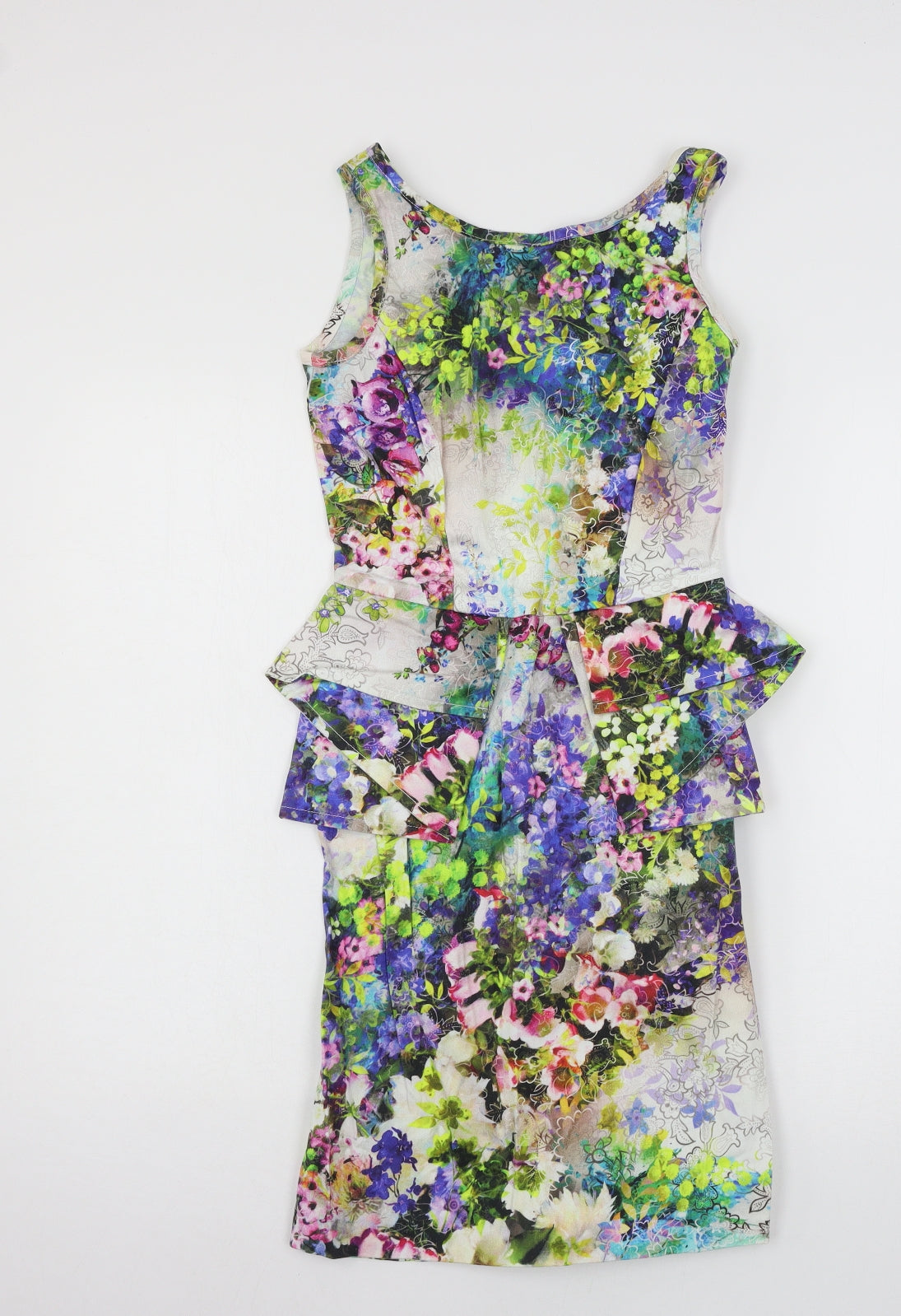 River Island Womens Multicoloured Floral  Bodycon  Size 8