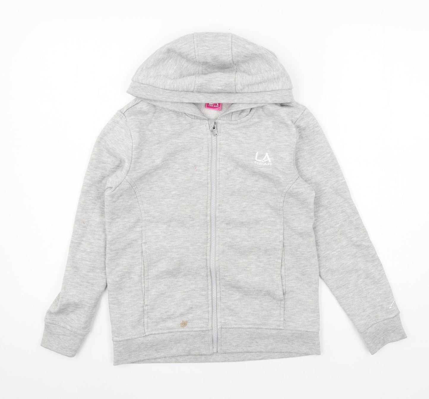 LA Gear Girls Grey  Jersey Full Zip Hoodie Size 11-12 Years