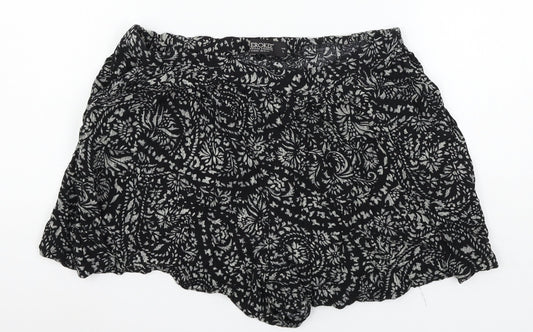 Cherokee Womens Black Geometric  Sweat Shorts Size L