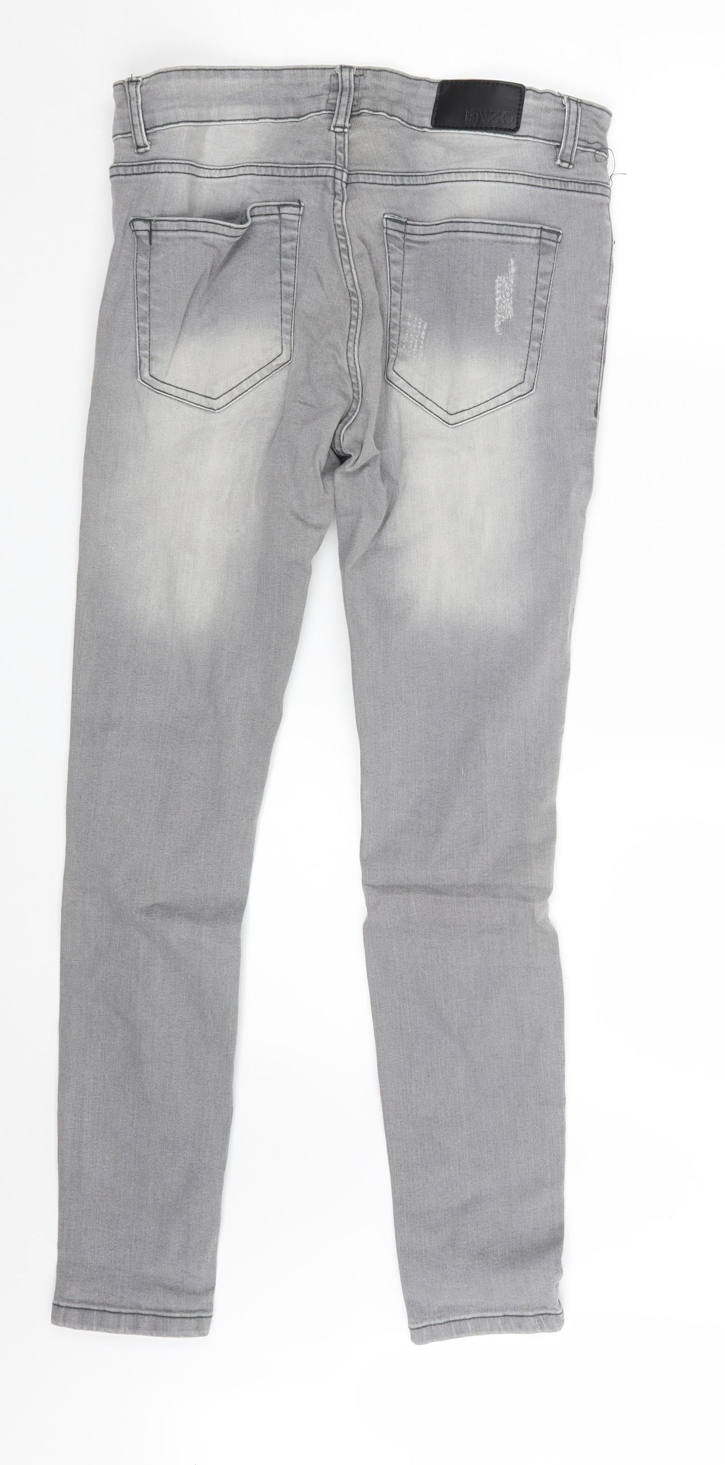 Zeenzo Womens Grey  Denim Skinny Jeans Size 30 in L28 in