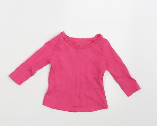 NEXT Girls Pink   Basic T-Shirt Size 6-9 Months