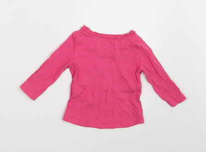 NEXT Girls Pink   Basic T-Shirt Size 6-9 Months