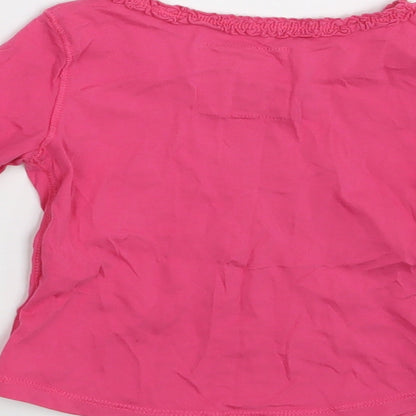 NEXT Girls Pink   Basic T-Shirt Size 6-9 Months