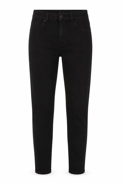Front view of New Look women’s black skinny jeans, size UK 8, 24-inch leg