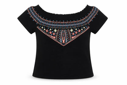 Womens UK Size 8 Primark Black Basic Blouse