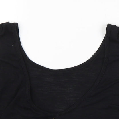 Preworn Womens Black   Cropped Tank