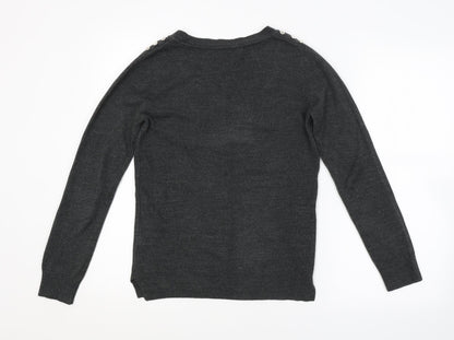Womens UK Size 8 Atmosphere Black Pullover Jumper