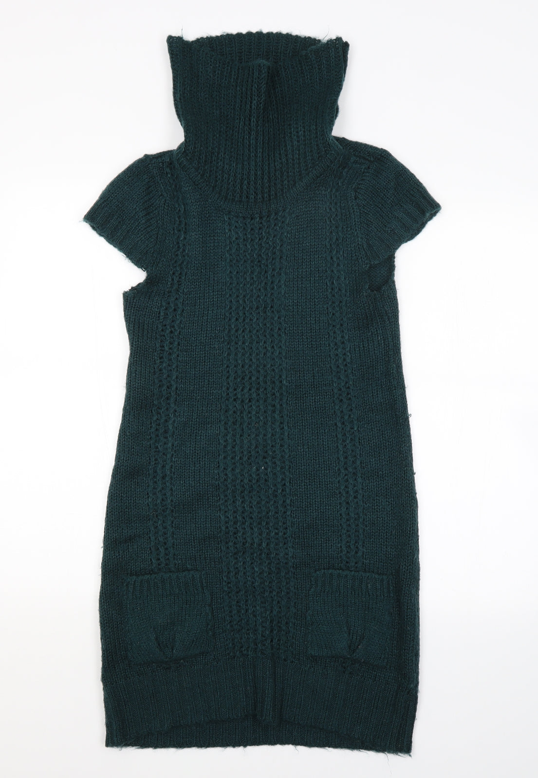 E-vie Womens Green   Jumper Dress  Size 8
