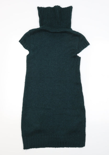 E-vie Womens Green   Jumper Dress  Size 8
