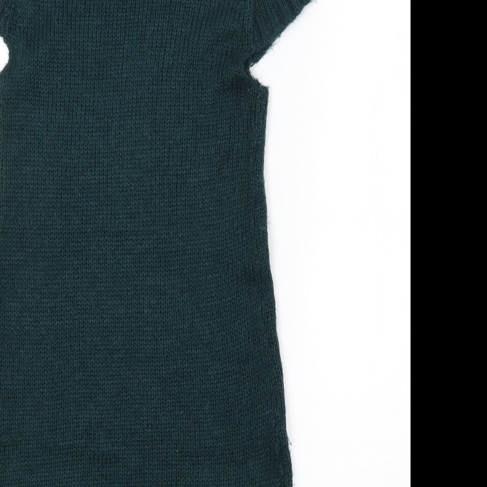 E-vie Womens Green   Jumper Dress  Size 8