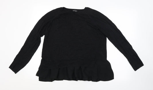 Womens UK Size 12 Topshop Black Pullover Jumper
