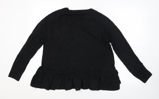 Womens UK Size 12 Topshop Black Pullover Jumper
