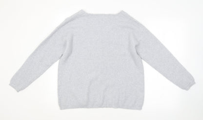 INEXTENSO Womens Blue Striped  Pullover Jumper Size M