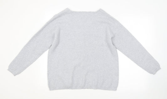 INEXTENSO Womens Blue Striped  Pullover Jumper Size M