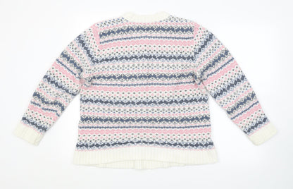 Womens UK Size M Preworn Multicoloured Pullover Jumper