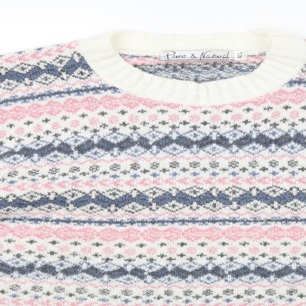 Womens UK Size M Preworn Multicoloured Pullover Jumper