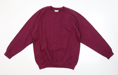 Additional front view of Kustom Kit men’s purple jumper, size M