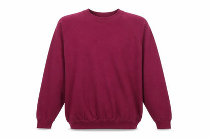 Front view of Kustom Kit men’s purple jumper, size M