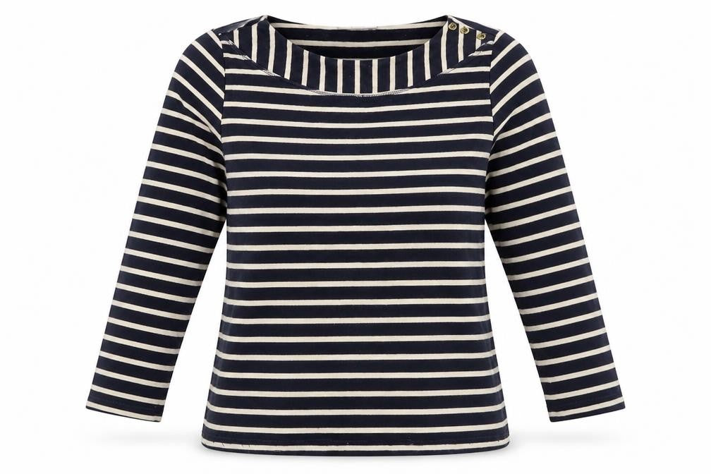 M&S Womens Blue Striped  Pullover Jumper Size 12
