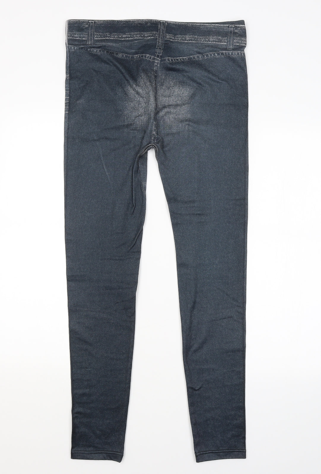 Womens UK Size L Preworn Regular Fit Jegging Blue Trousers