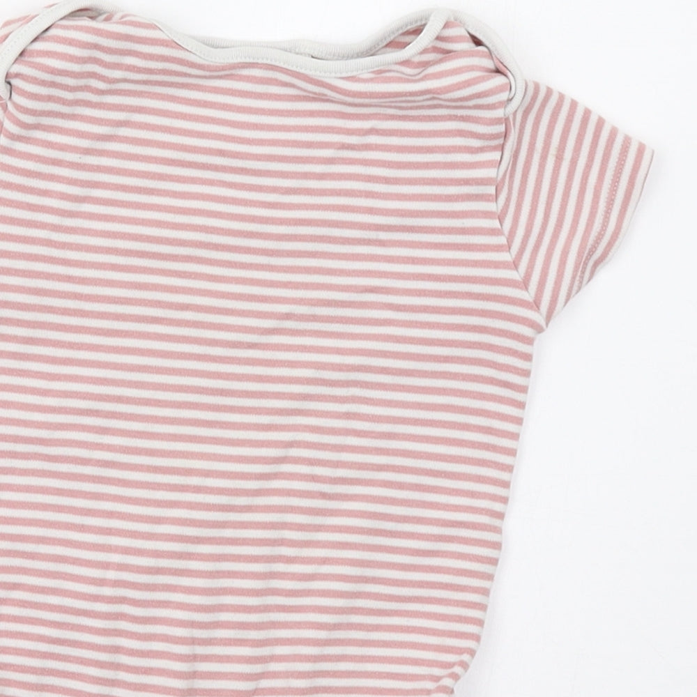 NEXT Baby Pink Striped  Romper One-Piece Size 18 Months