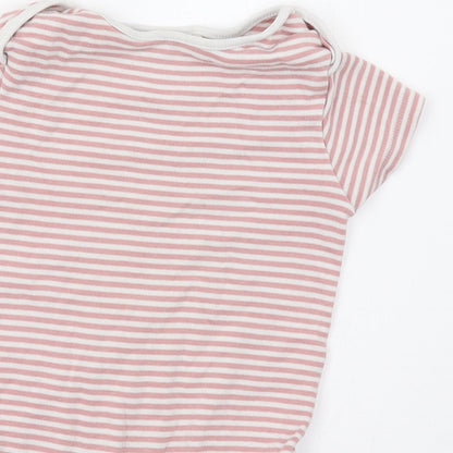 NEXT Baby Pink Striped  Romper One-Piece Size 18 Months