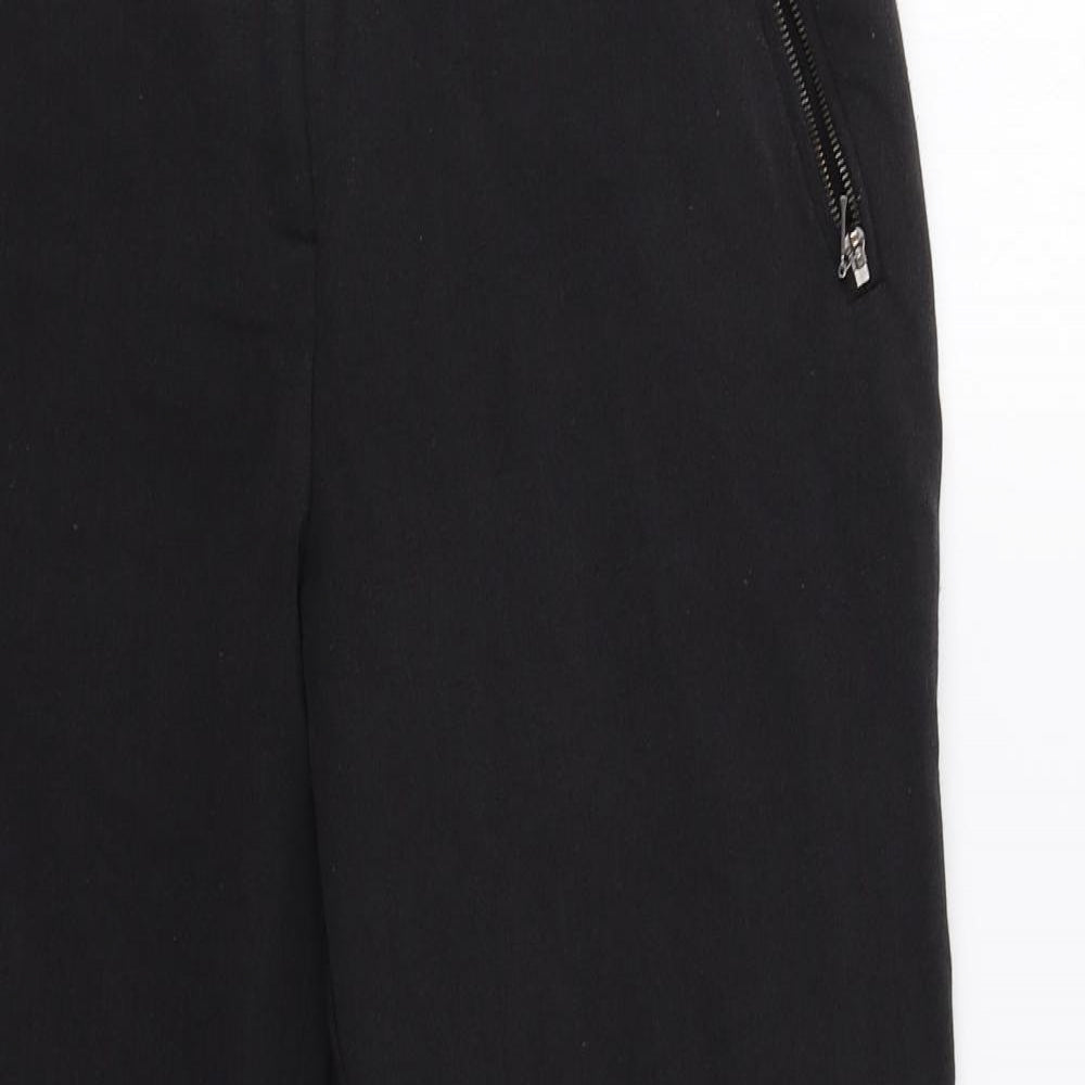 Womens UK Size 12 Wallis Regular Fit Dress Pants Black Trousers