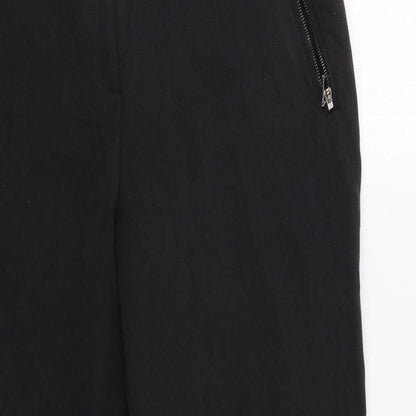 Womens UK Size 12 Wallis Regular Fit Dress Pants Black Trousers