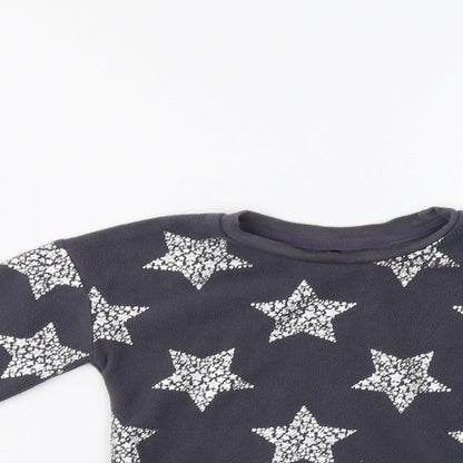 George Girls Grey   Pullover Sweatshirt Size 2-3 Years  - Star Print
