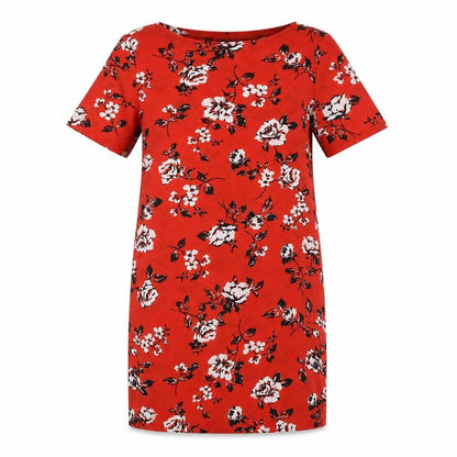 Primark Womens Red Floral  Sheath  Size 10