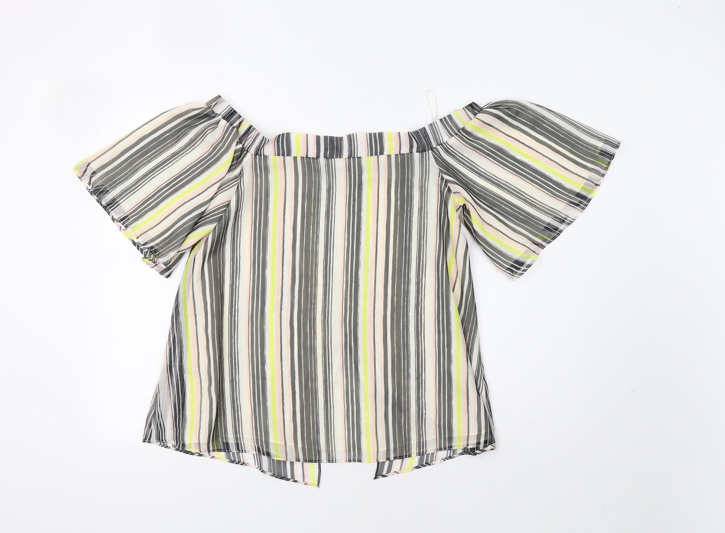 Womens UK Size 12 River Island Multicoloured Basic Blouse