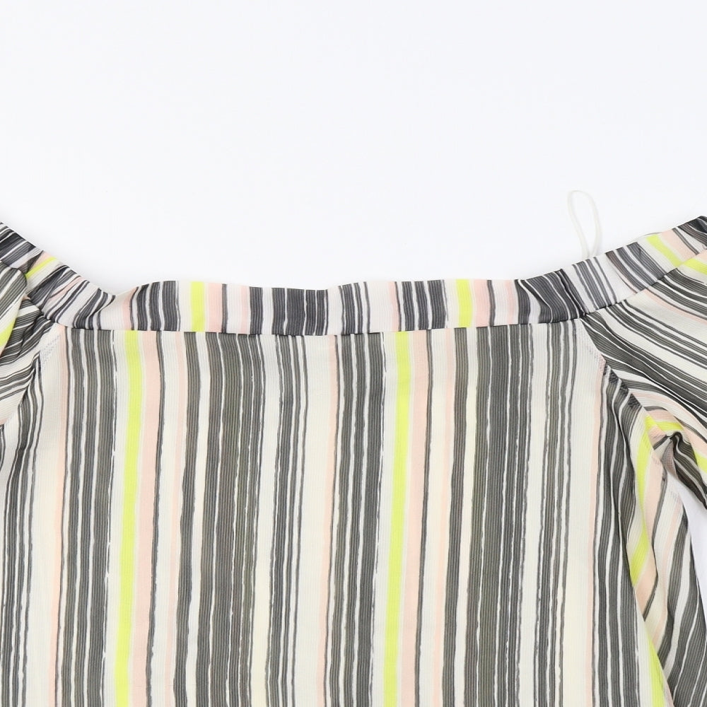 Womens UK Size 12 River Island Multicoloured Basic Blouse
