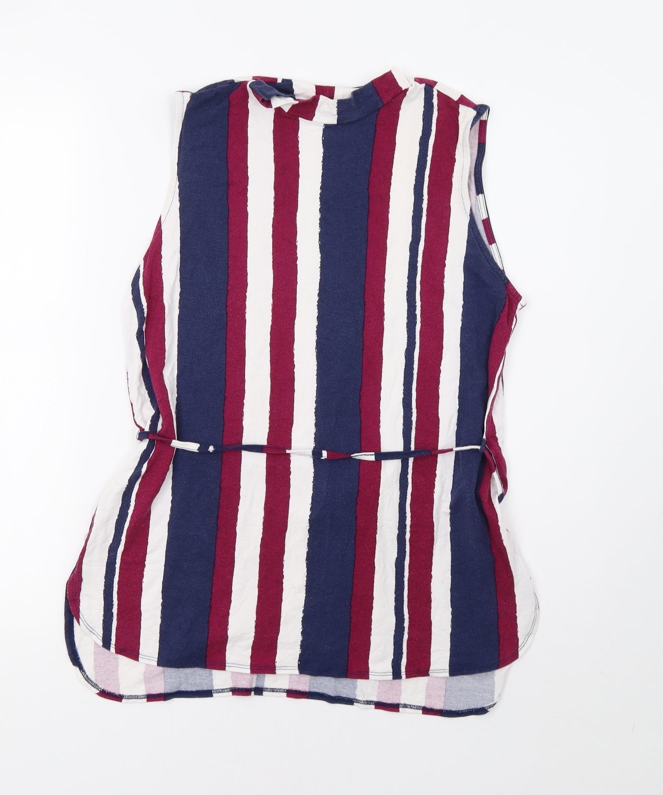 Papaya Womens Blue Striped  Basic Tank Size 14