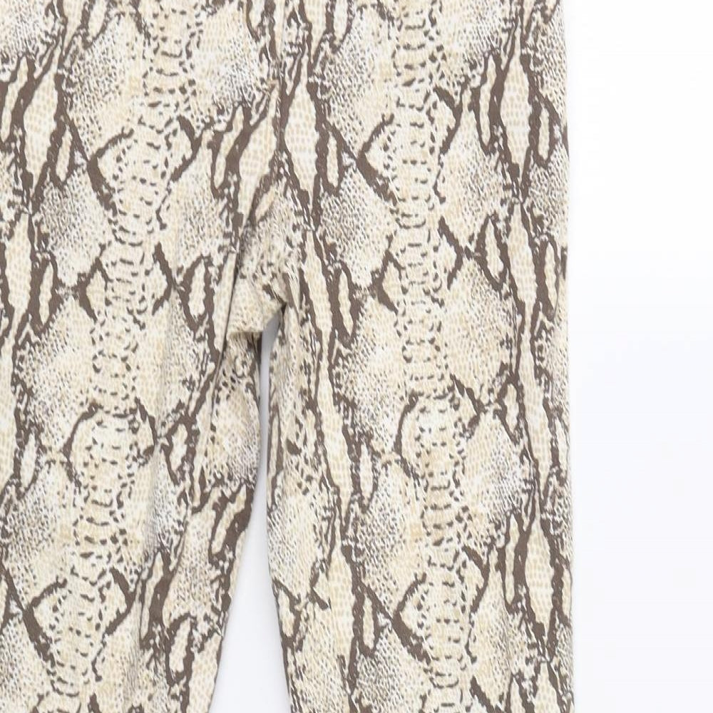 Womens UK Size 8 H&M Regular Fit  Beige Trousers