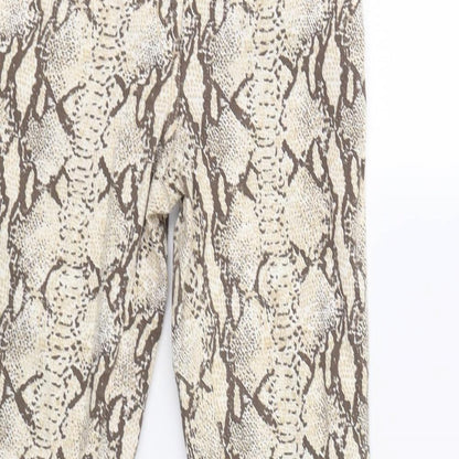 Womens UK Size 8 H&M Regular Fit  Beige Trousers