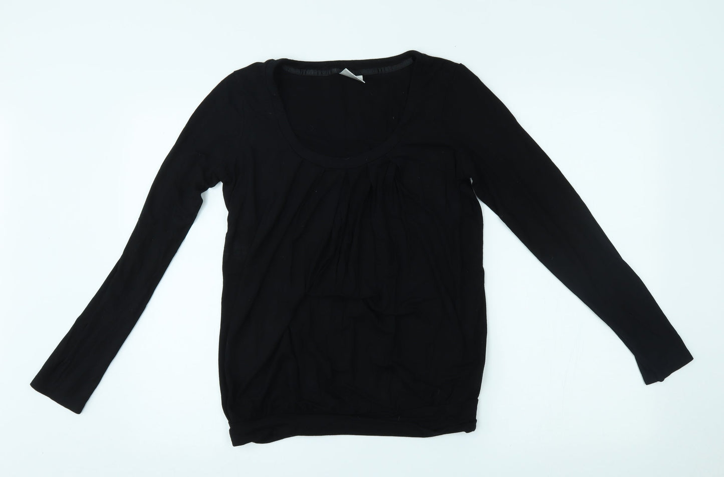 Womens UK Size 10 NEXT Black Basic Blouse