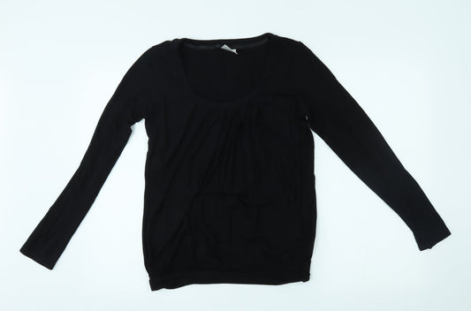 Womens UK Size 10 NEXT Black Basic Blouse