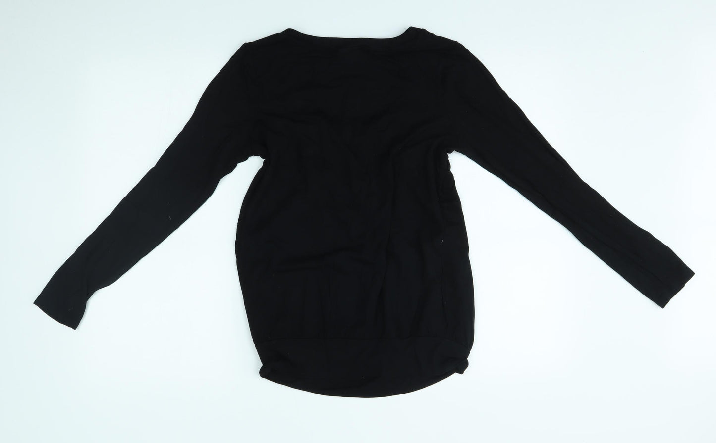 Womens UK Size 10 NEXT Black Basic Blouse