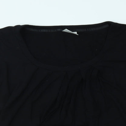 Womens UK Size 10 NEXT Black Basic Blouse