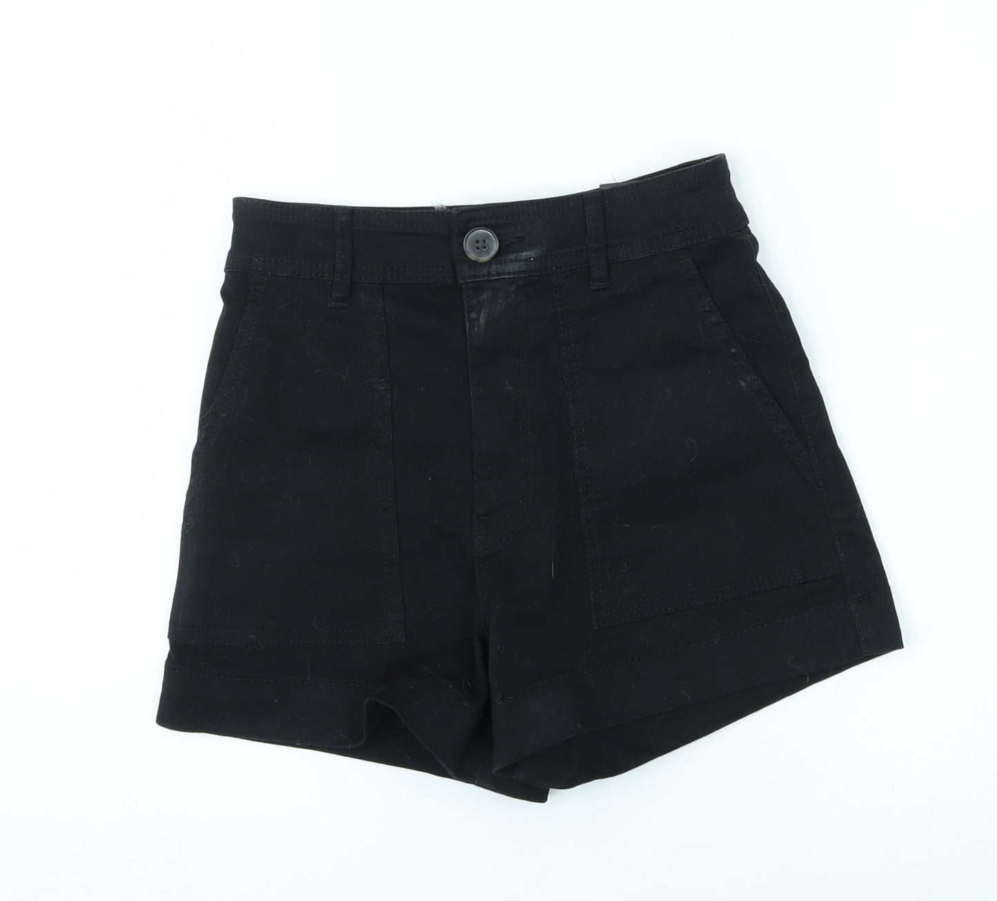 H&M Womens Black   Mom Shorts Size 4