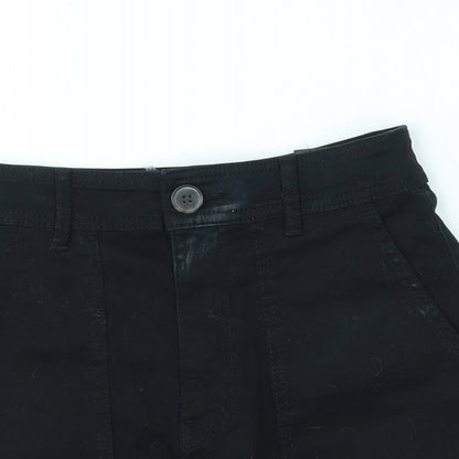 H&M Womens Black   Mom Shorts Size 4