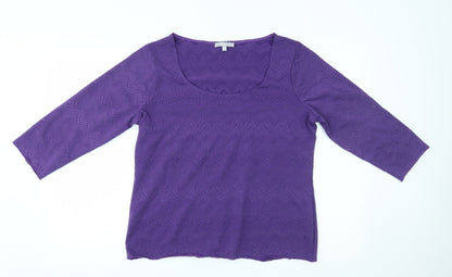 Womens UK Size 16 M&S Purple Pullover Jumper