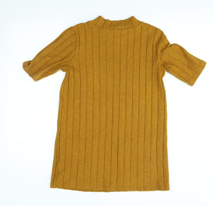 F&F Womens Gold   Tunic Jumper Size 8