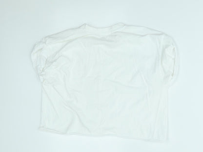 Womens UK Size 8 River Island White Basic Blouse