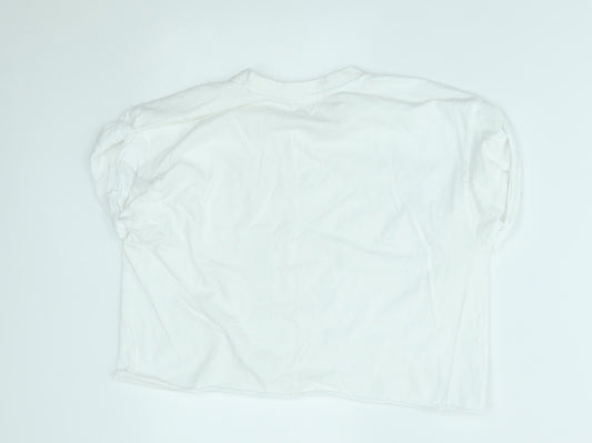 Womens UK Size 8 River Island White Basic Blouse