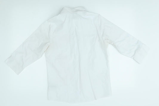 M&S Boys White   Basic Polo Size 13-14 Years