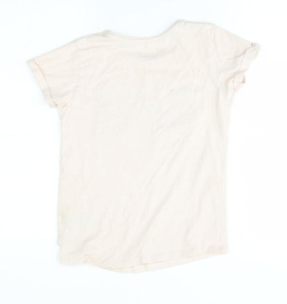 Primark Girls Pink   Basic T-Shirt Size 9-10 Years  - love