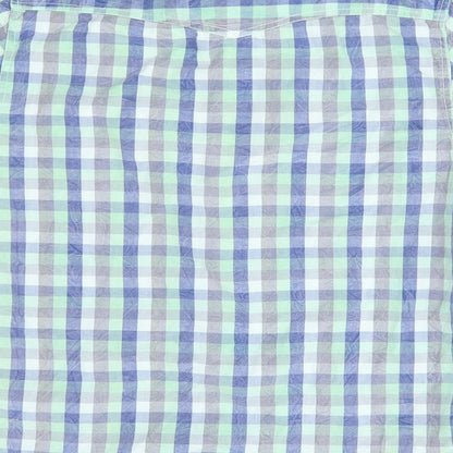 urban spirit Mens Green Plaid   Button-Up Size M