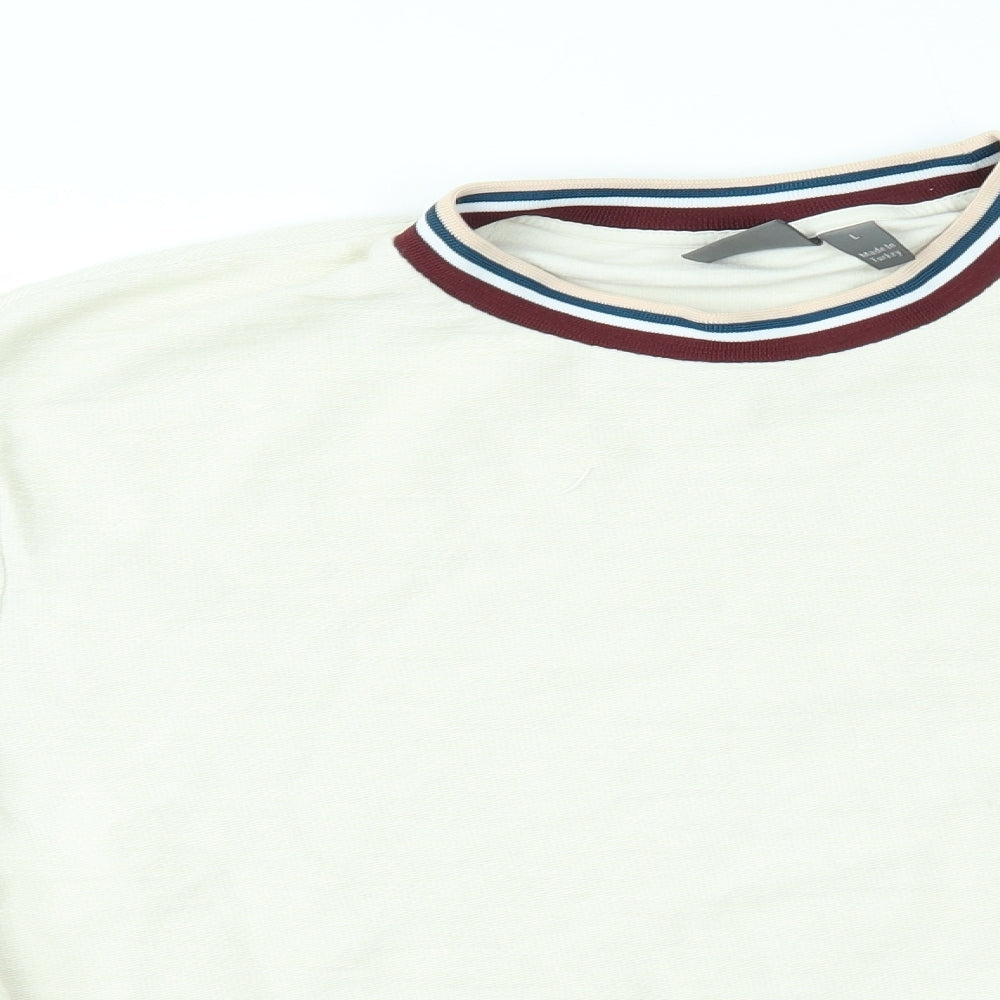 Womens UK Size L ASOS Beige Pullover Jumper