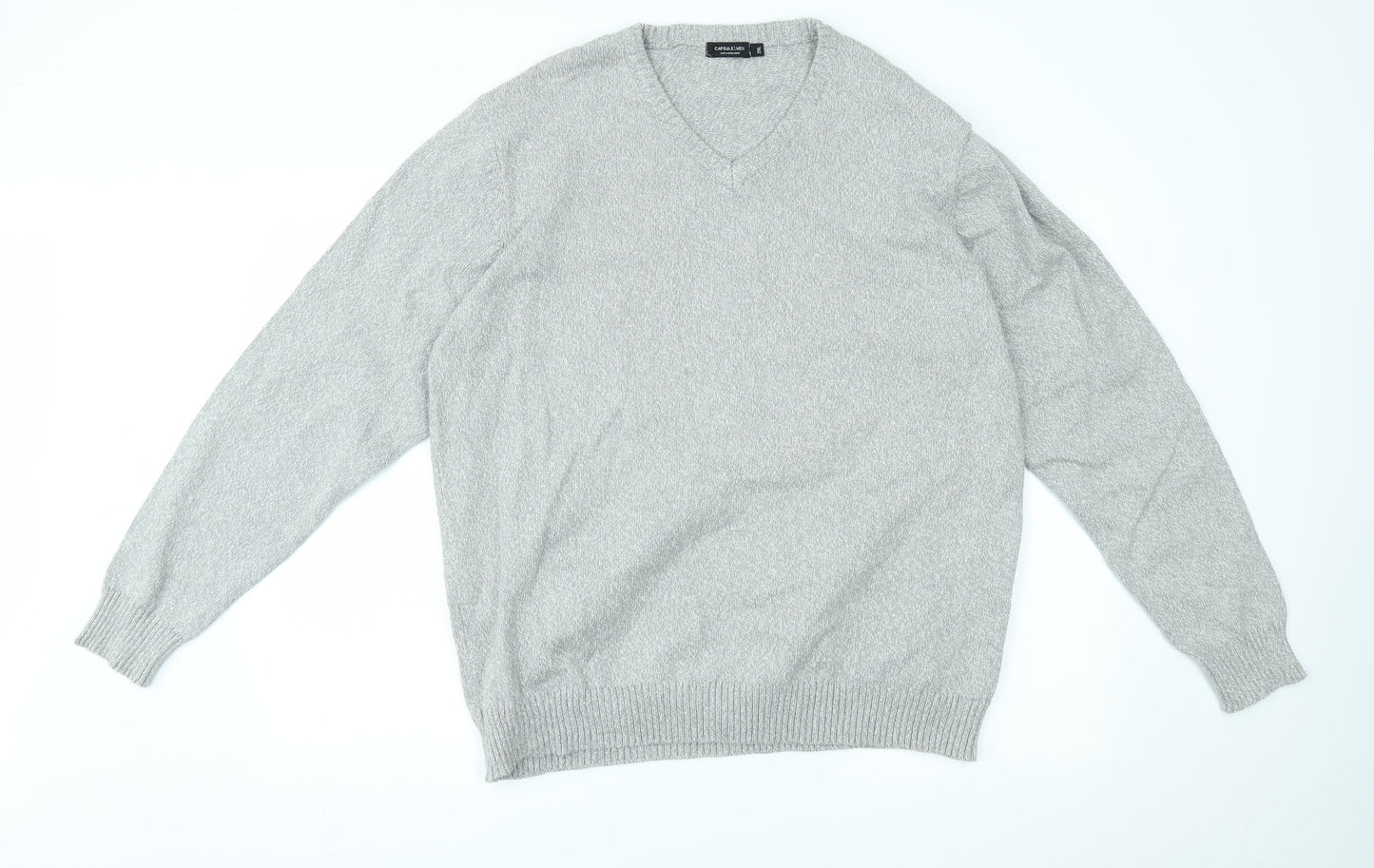 capsule Mens Grey   Pullover Jumper Size 2XL